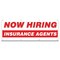 Signmission Now Hiring Insurance Agents Banner Apply Inside Accepting Application Single Sided B-96-30262 - alternate 1